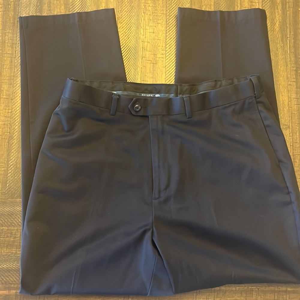 Men’s Savane navy blue dress pants